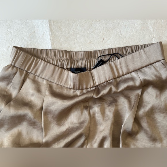 Theory Beige Silky Pant - Picture 1 of 6